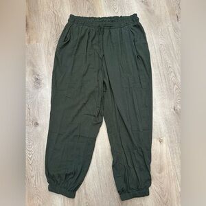 NWT Torrid Olive Green Smocked Waist Pants